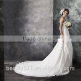 2017 Hot Sale Bridal Wedding Dress Bridal Gown Wholesale Price High Chiffon Wedding Dress AS293 thumbnail-4