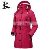 Long Pattern WomenWinter Jacket Detachable Inner Fleece Waterproof Jacket thumbnail-2