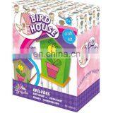 DIY Painting Wooden Birdhouse Toy for Kids With Color Paint thumbnail-1