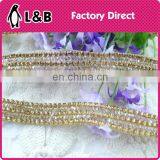 Fashion Crystal Trimmings With Glue for Dresses