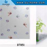 BT851 PVC Frosted Privacy Self-adhesive Decorative Film thumbnail-1