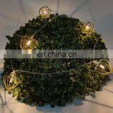 10 LED Fairy Lights Heart Gold Metal String Lights Battery Operated For Christmas Home Party Decoration thumbnail-7