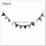 10FT 12 Flag Fabric Handmade Bunting Pink Colour Girl Party Decoration PL511 thumbnail-4