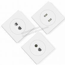 MORDIO Factory Direct Brand OEM PC WHITE 10A Wall Switch and Socket 1 Gang 1 Way Germany French Russia 16A SOCKET thumbnail-3