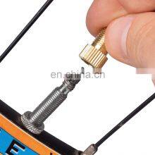 Brass Presta Valve Adapter, Convert Presta to Schrader, French to US, Bike Inflate Converter thumbnail-3