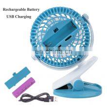 360 Degree Rotation Personal Cooling Fan Powerful Wind for Baby Stroller USB Clip Desk Fan thumbnail-2