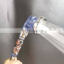 PC Transparent Ionic 3 Sprayer Water Saving Hand Shower Head thumbnail-3