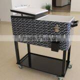 80qt Patio Classic Cooler With Wheels and Tray Full Painting thumbnail-1