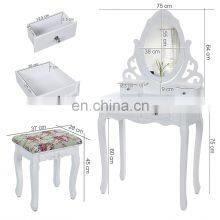 Bestseller White Color Dressing Table Makeup Table Dressing Table Set for Bedroom thumbnail-2