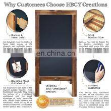 Rustic Magnetic A-Frame Advertising Chalkboard Sign 40