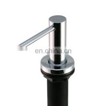 Hot Popular Stainless Steel Kitchen Sink Soap Liquid Dispenser With Clear Lotion Pump Bottle Manufacturer China