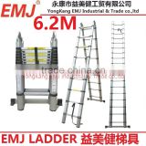 6.2m Telescopic ladder/3 position telescopic ladder/telescopic ladder with joint