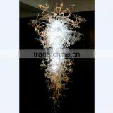 Decorative Blown Glass Clear Chandelier For Sale thumbnail-1