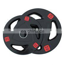 50kg 20kg Gym Rubberized Cast Iron Bumper Weight Plates