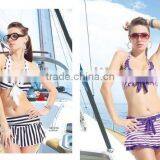 2011 new navy style stripes bikinis;sexy ladies` beachwear;charming swimsuit