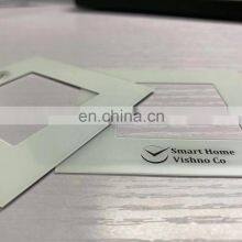 0.7mm Ultra Thin Silk-screen Printed Glass White Ceramic Fritted Printing for Electronic Glass Panel