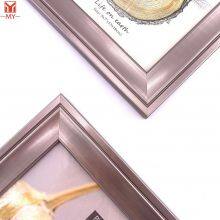 Wholesale PS Plastic Photo Frame Glossy Metallic Photo Frame Table Stand Photo Frame Home Decorative Picture Frame thumbnail-4