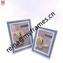 Wholesale PS Plastic Photo Frame Slotted Sky-blue Little Scale Design Photo Frame Environmental Photo Frames for Walls or Table thumbnail-1