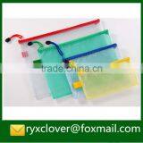 Clear Pvc Gridding Zipper Document Bag thumbnail-2
