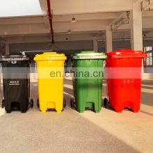 240L large plastic garbage bin recycling trash bin dumpster for sale