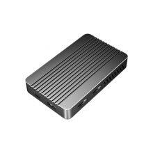 Built-in M.2 SSD Hard Drive Enclosure Thunderbolt 3 Docking Station for Multiple Monitors