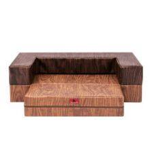 Wood-grain Style Foldable Sofa Bed thumbnail-4