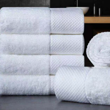 Cotton Satin Border Terry Spa Towels