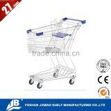 Plastic Shopping Trolley With Wheels Supermarket Trolley thumbnail-2
