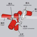 Construction Used Steel Scaffold, Heavy Support Capacity Four Way Ringlock Scaffolding thumbnail-6