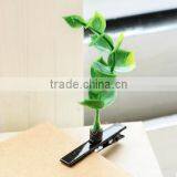2015 Fashion Green Head Plants Grass Bean Sprout Flower Hairpin thumbnail-4