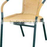 Iron Tube Rattan Chair thumbnail-1