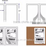 offset paper shipping label 8.5*5.5 for laser & inkjet printer