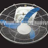 Newest best price AC DC 12v solar hanging orbit fan 220v electric wall mounted fan with strong wid and rotary switch control