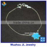 2016 JL Jewelry 10MM Baby Blue Opal David Star Bracelet thumbnail-2