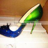 Wholesale Ombre Rivets Pointed Toe High Heels Pumps Woman Private Label Women High Heel Shoes thumbnail-1