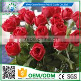 Greenflower 2016 Wholesale Real Touch Latex PU fat rose China Artificial Flowers Rose for wedding decoration