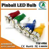 Pinball Part 12V AC 5050SMD T15 906 Flipper Led Lamp