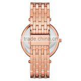 China Alarm Women's Vintage Diamond Bezel Stainless Steel Bracelet Watch Water Resistant Quartz Movement thumbnail-3