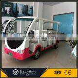 Kingwoo 14 Seats 5KW DC Motor Electric Shuttle Bus For Sale thumbnail-3