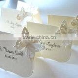 Hot Sale Buttercream Laser Cut Butterfly Wedding Invitation Card for Wedding thumbnail-2