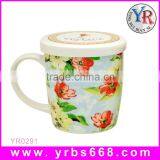 Best Quality V Shape Bone China Mug Color Changing Mug With Lid thumbnail-2