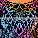 Elephant Printed Wholesale Indian Tapestry Wall Hanging Hippie Tapestries Boho Cotton Bedspread Queen Picnic Throw Blaket thumbnail-2