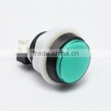 28mm green plastic arcade game machine push button switch with LED light Momentary double control game accessories