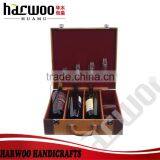 4 Slots pu Wine Storage Box,pu Leather Wine Box With Handle,hot Popular Leather Wine Box thumbnail-2