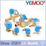 R404a Solder Refrigeration Solenoid Valve High Effect Liquid Copper Solenoid Valve Prices thumbnail-2