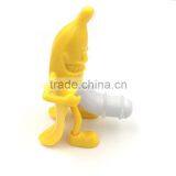 2016 New Arrival Novelty Evil Banana Man Wine Bottle Stopper thumbnail-3