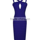 2015 Hot Selling Women Blue Elegant Cheap Wedding Dress thumbnail-3