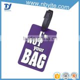 Factory price custom printing shaped plastic travel ID PVC luggage tag