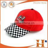 5 panel or 6 panel contrast color children baseball cap with cute pattern emboridered