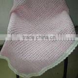 Softer Cotton Blend Hand Crocheted Baby's Blanket